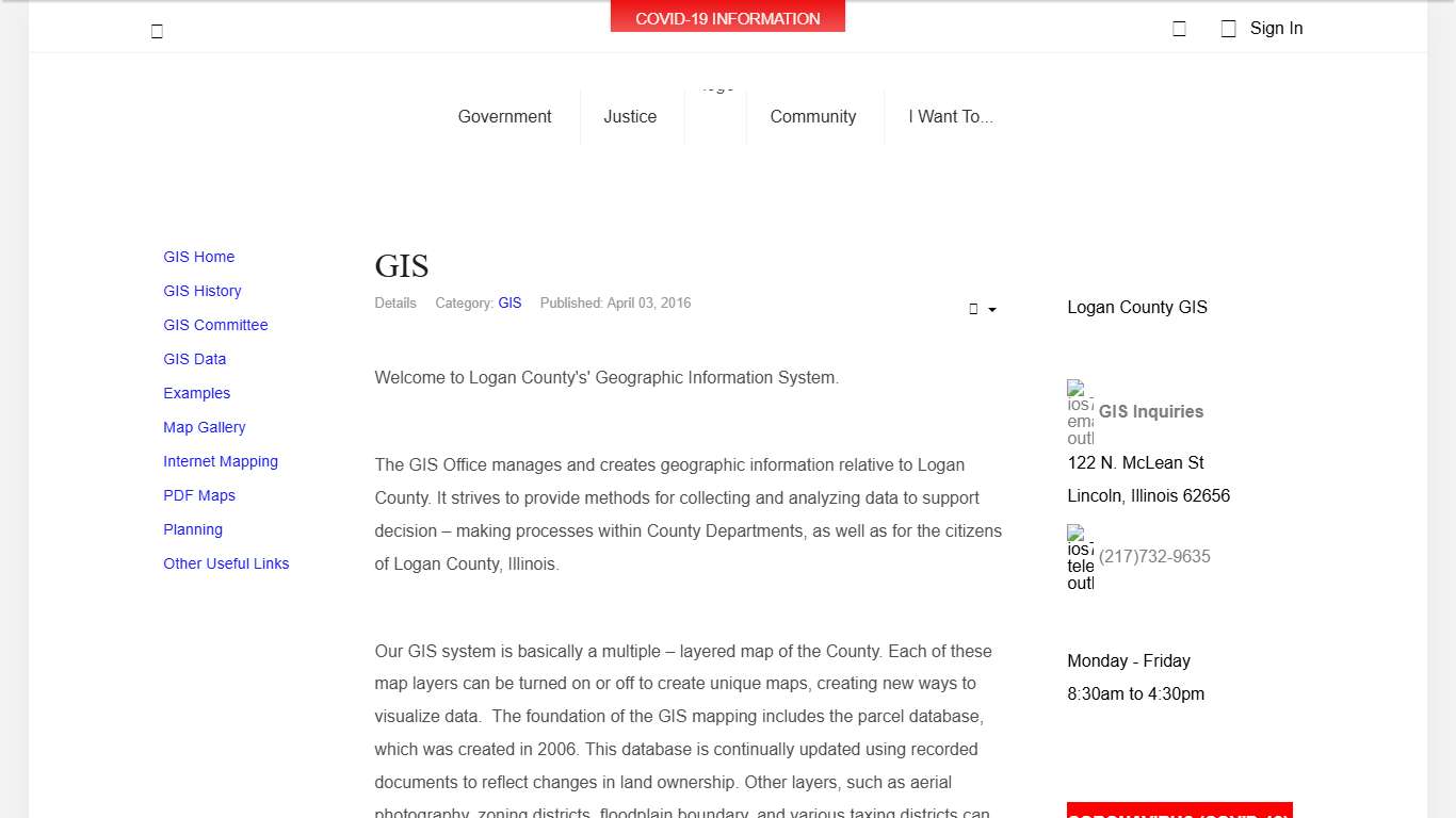 Logan County, Illinois - GIS